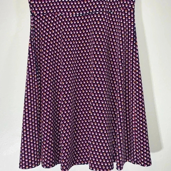 Michael Kors Medium Navy Blue Pink Circle Print Skater Dress - Picture 9 of 13